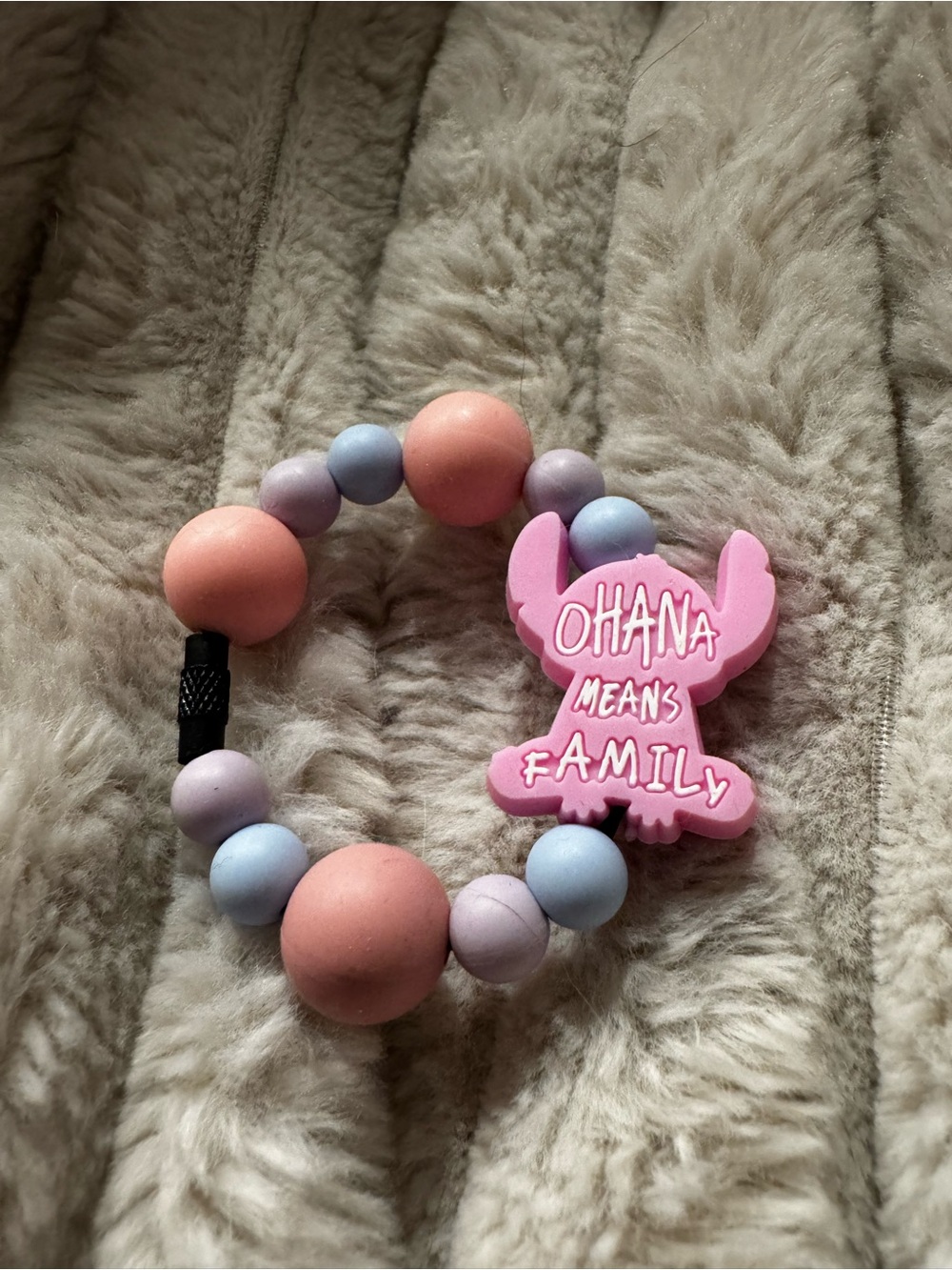 'Ohana Means Family' Cup Charm